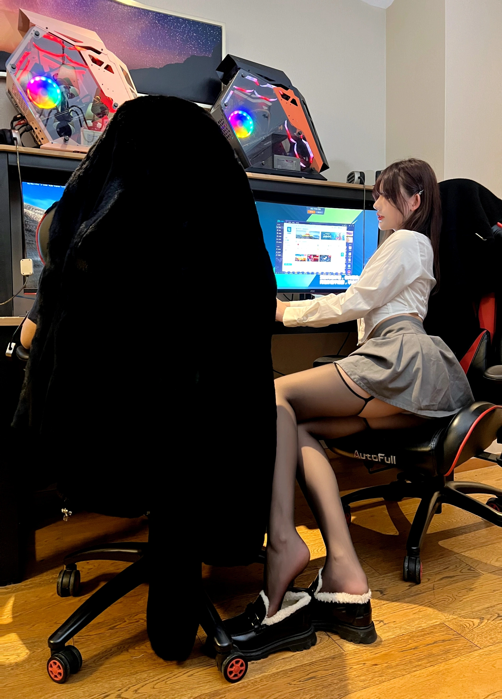 0046 就是阿朱啊纪实写真《网吧》视图 2