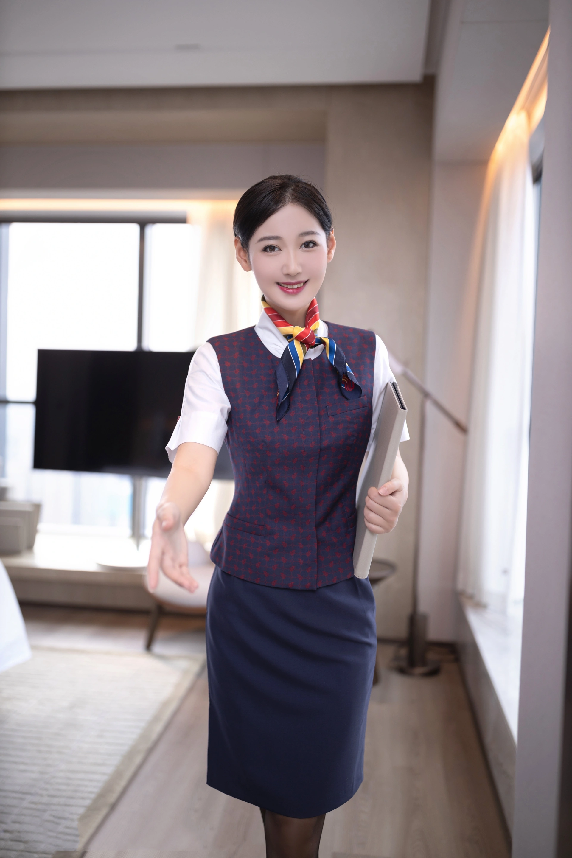 0053 唐安琪国航空姐原版写真 3